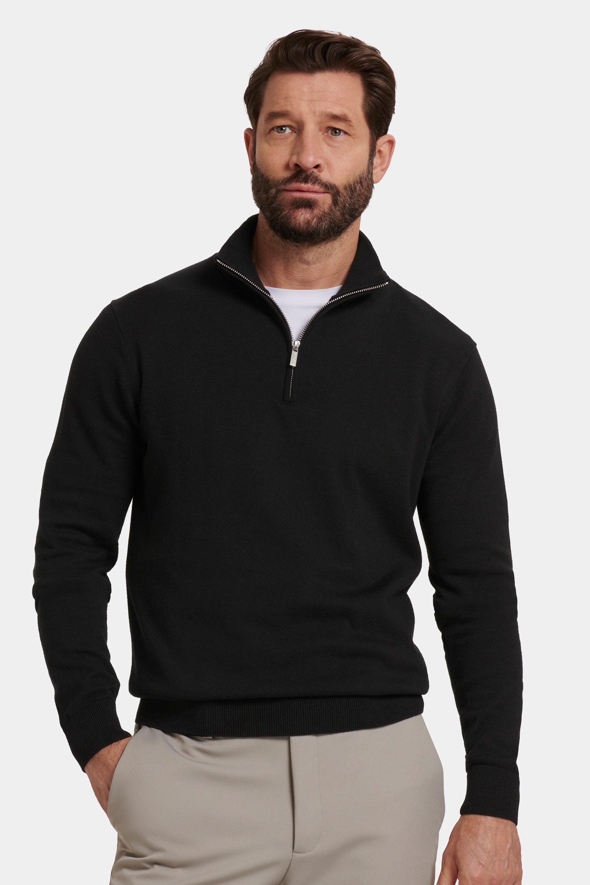 THE SANTONI QUARTER ZIP SWEATER | ICON