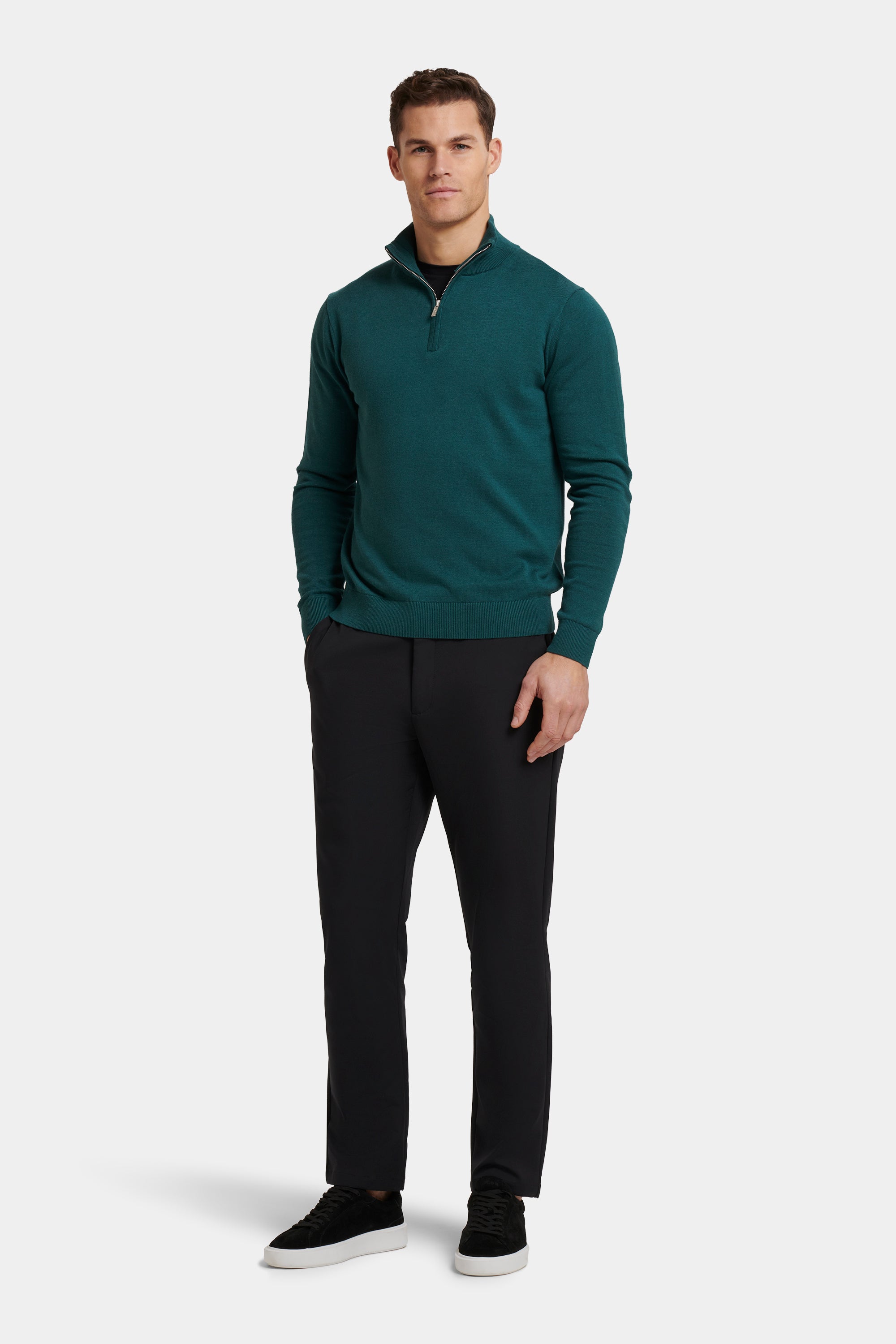 THE SANTONI QUARTER ZIP SWEATER | ICON