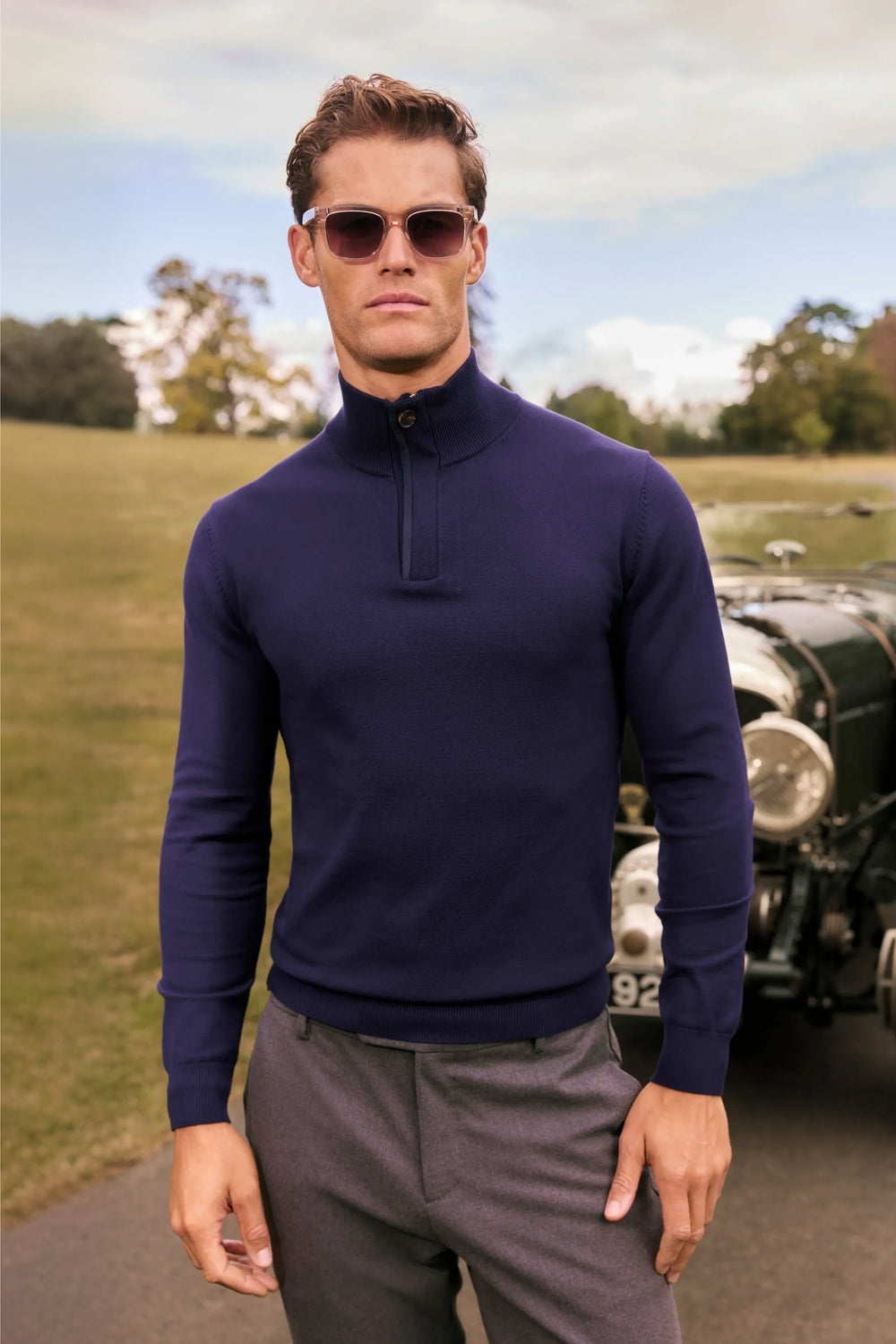 THE FINEZZA QUARTER ZIP SWEATER