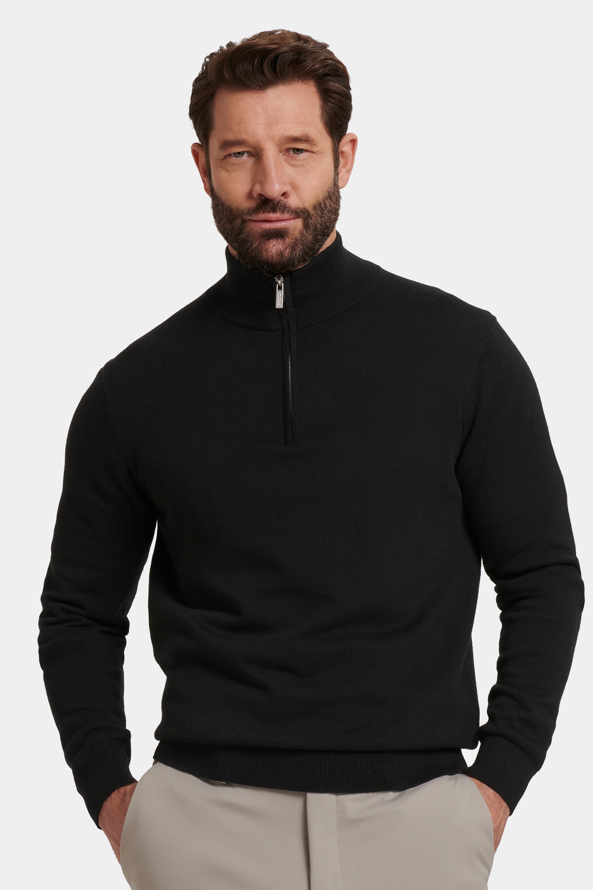 THE SANTONI QUARTER ZIP SWEATER | ICON